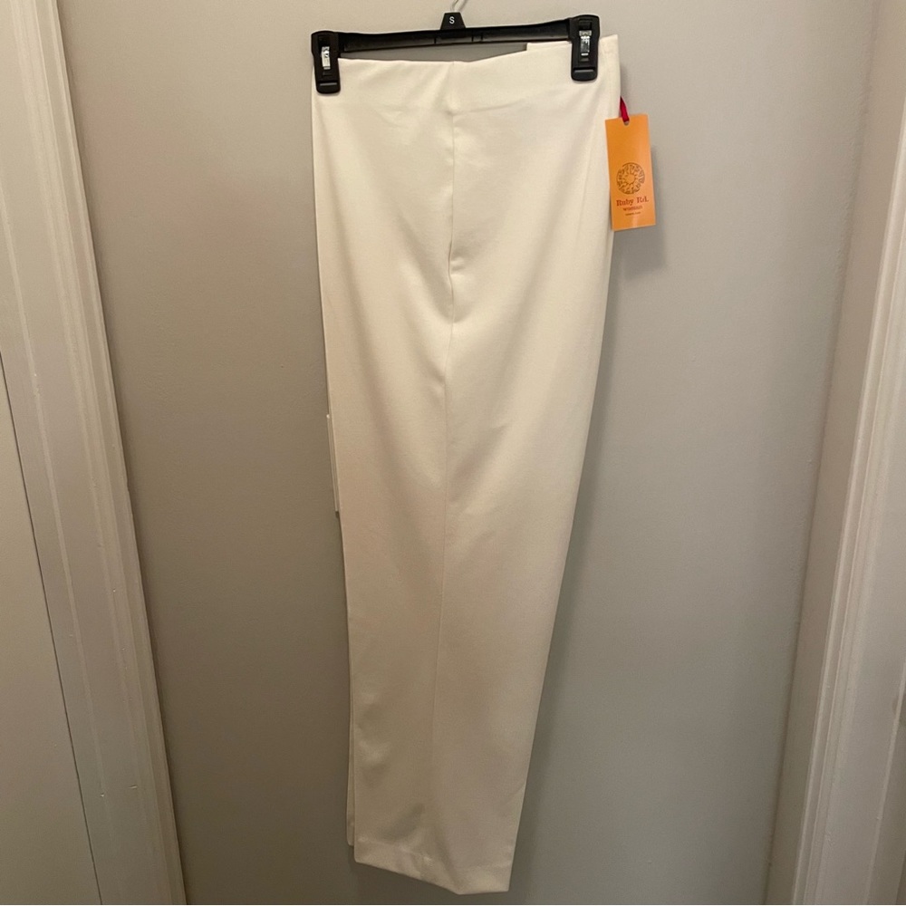 Ruby Rd. Cream Straight-Leg Dress Pants
